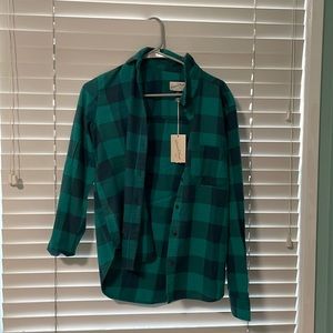 universal threads green flannel